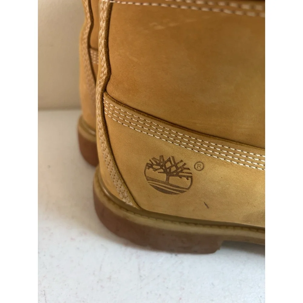 Timberland Men's Premium 6-inch Waterproof Boots Size 7M Wheat Nubuck